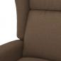 Preview: Massagesessel mit Aufstehhilfe Braun Stoff