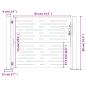 Preview: Gartentor 105x80 cm Cortenstahl Quadratisches Design