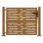 Preview: Gartentor 105x80 cm Cortenstahl Quadratisches Design