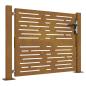 Preview: Gartentor 105x80 cm Cortenstahl Quadratisches Design
