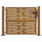 Preview: Gartentor 105x80 cm Cortenstahl Quadratisches Design