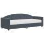 Preview: Tagesbett mit Matratze Dunkelgrau 80x200 cm Samt