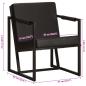 Preview: Sessel Schwarz Echtleder