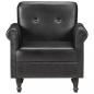 Preview: Sessel Schwarz Echtleder