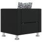 Preview: Sofa-Set Kunstleder 3-Sitzer + 2-Sitzer + Sessel Schwarz