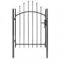 Preview: Gartentor Stahl 1x1,5 m Schwarz