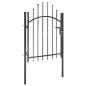 Preview: Gartentor Stahl 1x1,5 m Schwarz