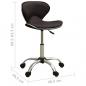 Preview: Friseur Rollhocker Braun Kunstleder