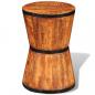 Preview: ARDEBO.de - Sanduhr-Hocker Raues Mangoholz