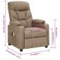 Preview: Massagesessel Elektrisch Taupe Stoff