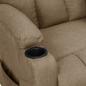 Preview: Massagesessel Elektrisch Taupe Stoff