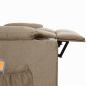 Preview: Massagesessel Elektrisch Taupe Stoff