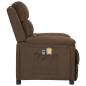 Preview: Massagesessel Elektrisch Braun Stoff