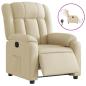 Preview: Relaxsessel Elektrisch Creme Stoff