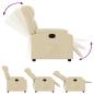 Preview: Relaxsessel Elektrisch Creme Stoff