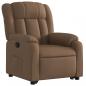 Preview: Relaxsessel mit Aufstehhilfe Braun Stoff
