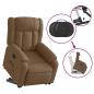 Preview: Relaxsessel mit Aufstehhilfe Braun Stoff