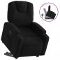 Preview: Relaxsessel mit Aufstehhilfe Schwarz Stoff