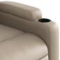 Preview: Massagesessel mit Aufstehhilfe Cappuccino-Braun Kunstleder