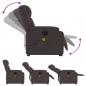 Preview: Massagesessel mit Aufstehhilfe Dunkelbraun Stoff