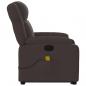 Preview: Massagesessel mit Aufstehhilfe Dunkelbraun Stoff