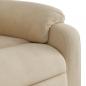 Preview: Relaxsessel mit Aufstehhilfe Creme Mikrofasergewebe