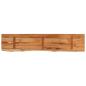 Preview: Wandregal 90x20x3,8 cm Rechteckig Massivholz Akazie Baumkante