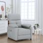 Preview: ARDEBO.de - Massagesessel Hellgrau Stoff