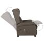 Preview: Massagesessel Braun Stoff