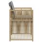 Preview: Gartenstühle mit Kissen 4 Stk. Beigemischung Poly Rattan