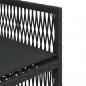 Preview: Gartenstühle mit Kissen 4 Stk. Schwarz Poly Rattan