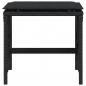 Preview: Gartenhocker mit Kissen 4 Stk. Schwarz 41x41x36 cm Poly Rattan
