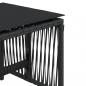 Preview: Gartenhocker mit Kissen 4 Stk. Schwarz 41x41x36 cm Poly Rattan