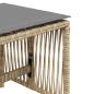 Preview: Gartenhocker Kissen 4Stk. Beigemischung 41x41x36 cm Poly Rattan