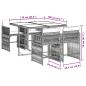 Preview: 5-tlg. Garten-Essgruppe mit Kissen Beigemischung Poly Rattan