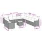 Preview: 12-tlg. Garten-Sofagarnitur mit Kissen Hellgrau Poly Rattan