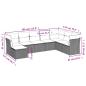 Preview: 8-tlg. Garten-Sofagarnitur mit Kissen Hellgrau Poly Rattan