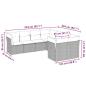 Preview: 8-tlg. Garten-Sofagarnitur mit Kissen Hellgrau Poly Rattan