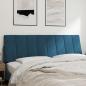 Preview: Kopfteil-Kissen Blau 160 cm Samt