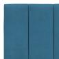 Preview: Kopfteil-Kissen Blau 160 cm Samt