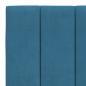 Preview: Kopfteil-Kissen Blau 180 cm Samt