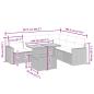 Preview: 7-tlg. Garten-Sofagarnitur mit Kissen Beige Poly Rattan