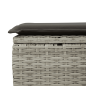 Preview: 6-tlg. Garten-Sofagarnitur mit Kissen Hellgrau Poly Rattan