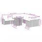 Preview: 11-tlg. Garten-Sofagarnitur mit Kissen Beige Poly Rattan