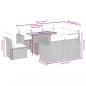 Preview: 9-tlg. Garten-Sofagarnitur mit Kissen Beige Poly Rattan