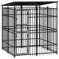 Preview: ARDEBO.de - Outdoor-Hundezwinger mit Dach Stahl 3,69 m²