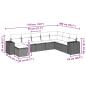 Preview: 8-tlg. Garten-Sofagarnitur mit Kissen Hellgrau Poly Rattan