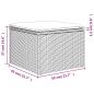 Preview: 7-tlg. Garten-Sofagarnitur mit Kissen Hellgrau Poly Rattan
