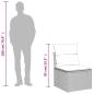 Preview: 7-tlg. Garten-Sofagarnitur mit Kissen Hellgrau Poly Rattan