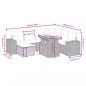 Preview: 8-tlg. Garten-Sofagarnitur mit Kissen Beige Poly Rattan
